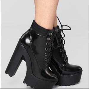 Fashion Nova Platform Boots